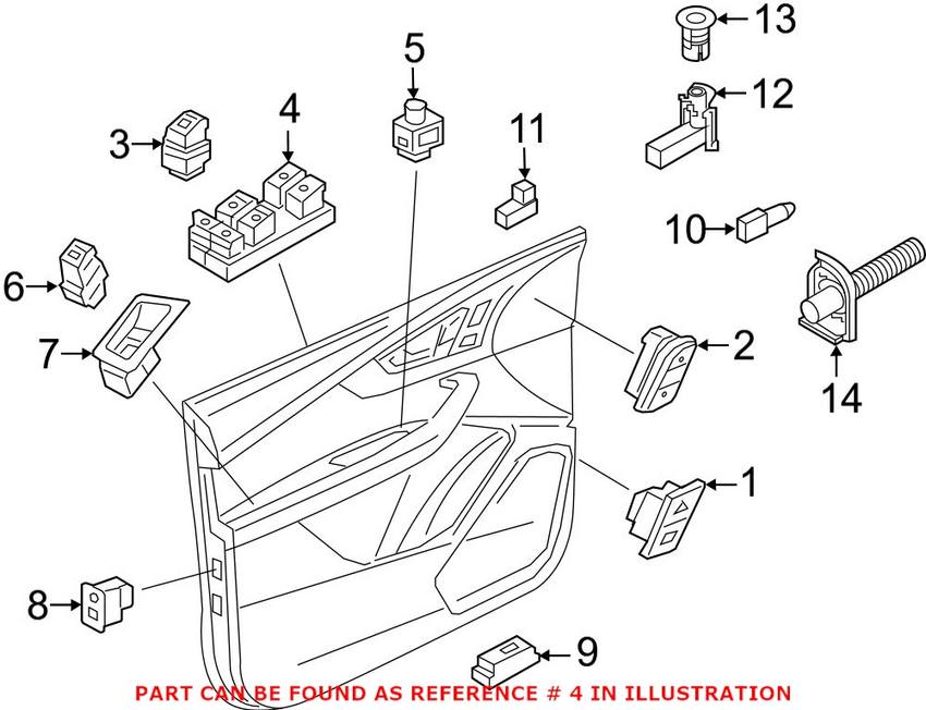 Door Window Switch – Front Driver Side