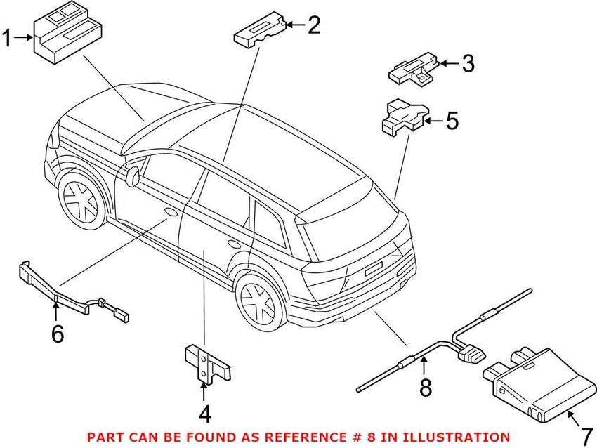 Audi Keyless Entry Sensor 4M2962239 – Genuine VW/Audi