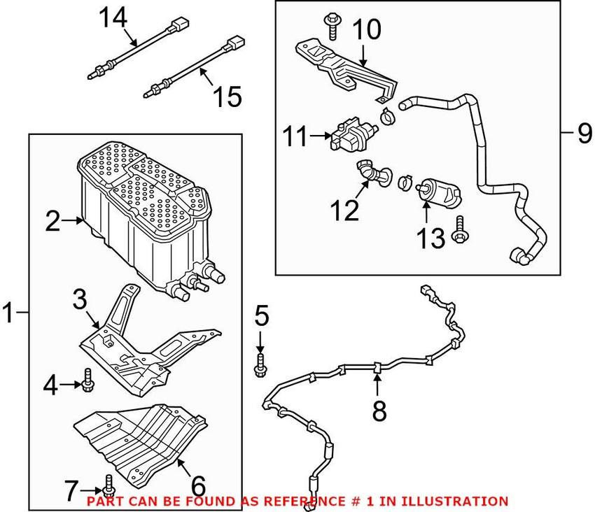 Audi Vapor Canister 4M4201799D – Genuine VW/Audi