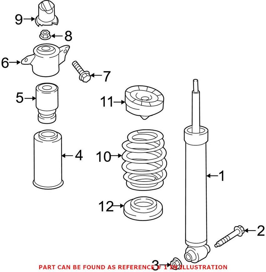 Audi Shock Absorber – Rear