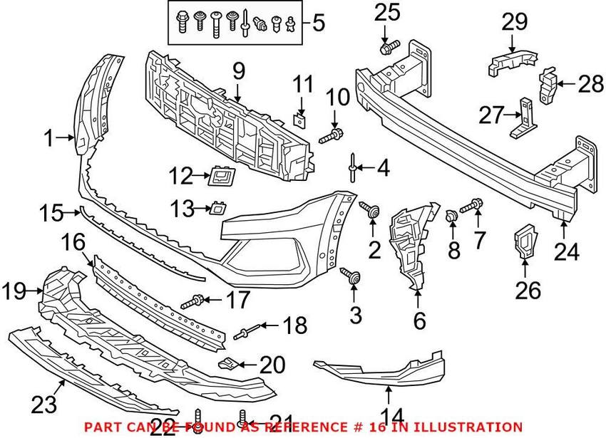 Grille – Front Lower (Without S-Line Type Or S Model)