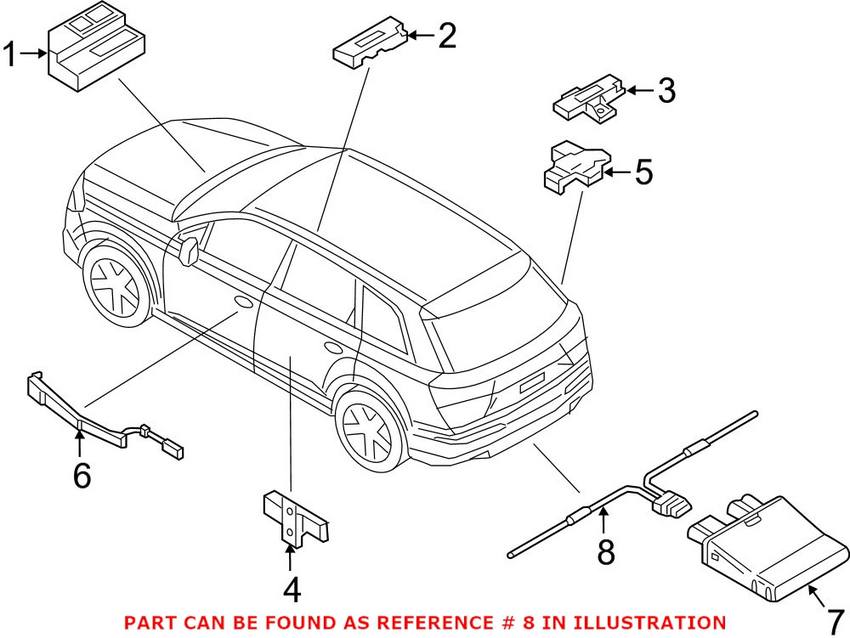 Audi Keyless Entry Sensor 4M8962239 – Genuine VW/Audi