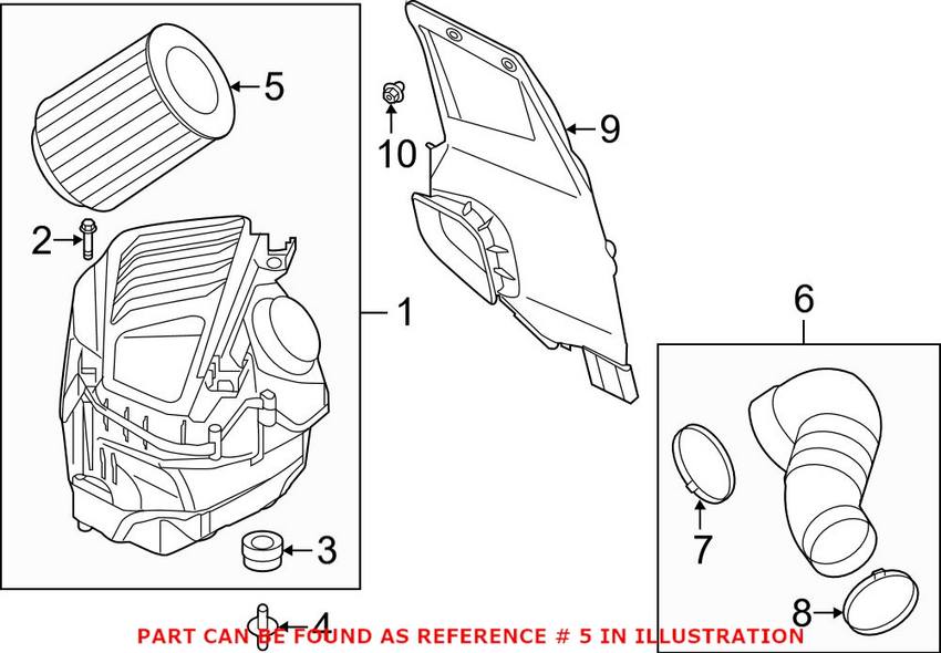 Audi Air Filter 4N0129620C – Genuine VW/Audi