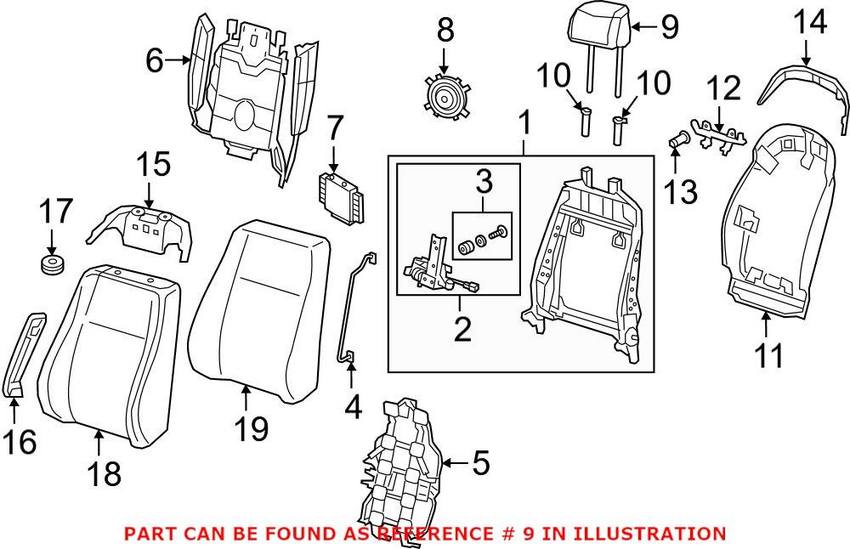 Audi Headrest – Front