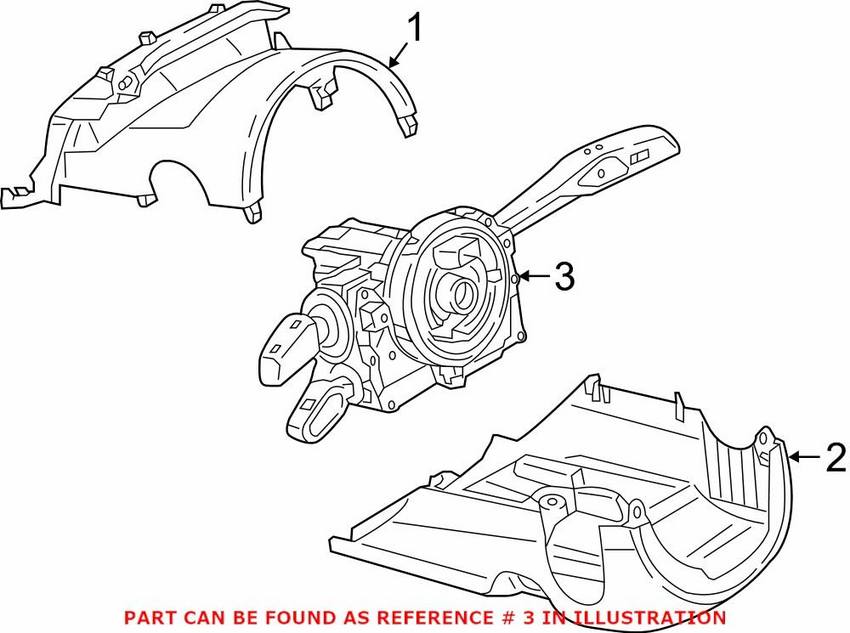 Audi Turn Signal / Combination Lever 4N0907129N – Genuine VW/Audi