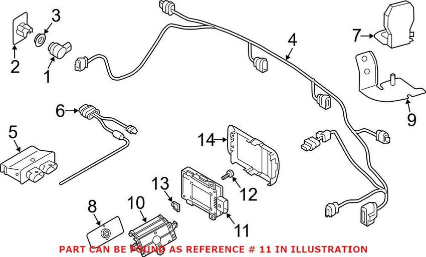 Audi Blind Spot Detection System Warning Sensor