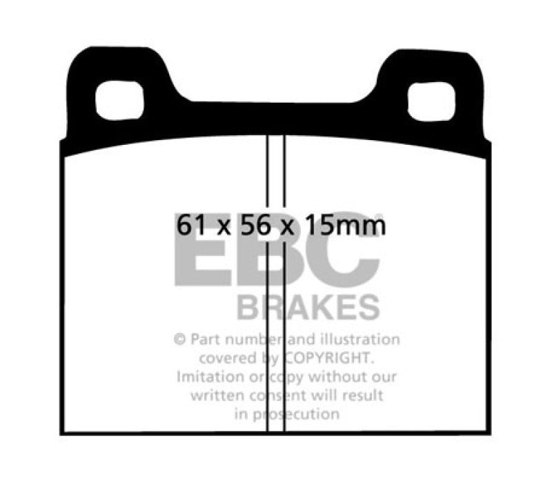 EBC 73-77 Porsche 911 2.7L Redstuff Front/Rear Brake Pads