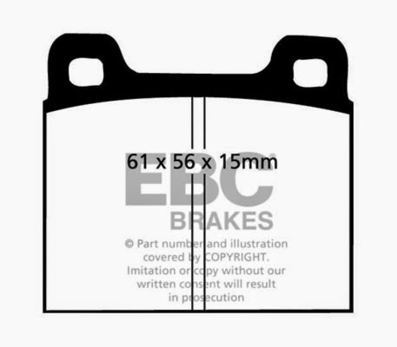 EBC 73-77 Porsche 911 2.7L Redstuff Front/Rear Brake Pads