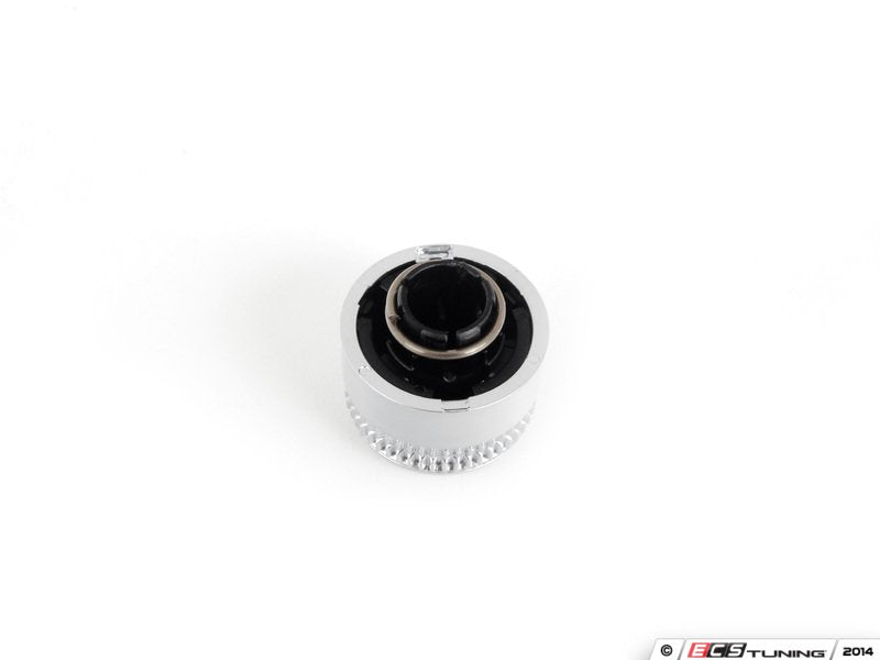 Volume Control Rotary Knob - Black/Chrome