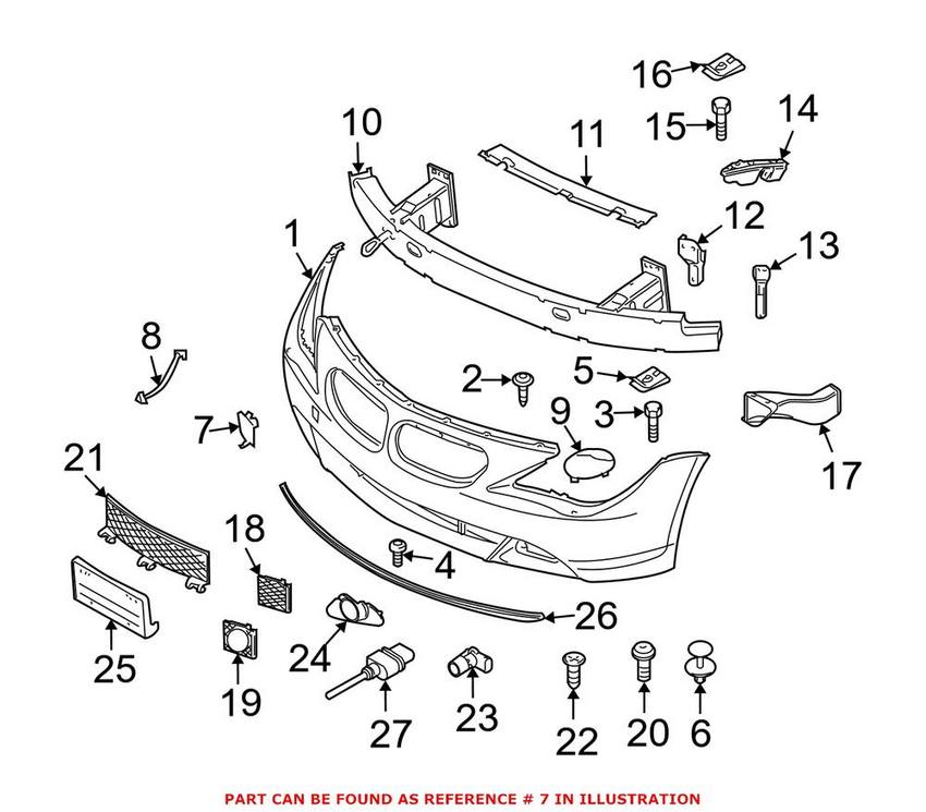 Tow Hook Cover – Front (Un-painted)