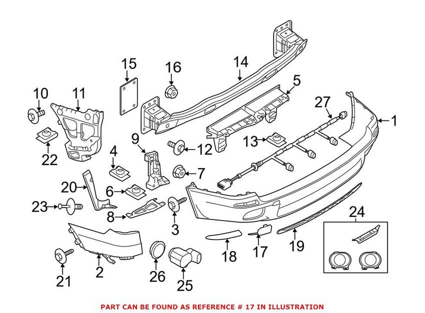 Tow Hook Cover – Rear Passenger Side (Un-painted)