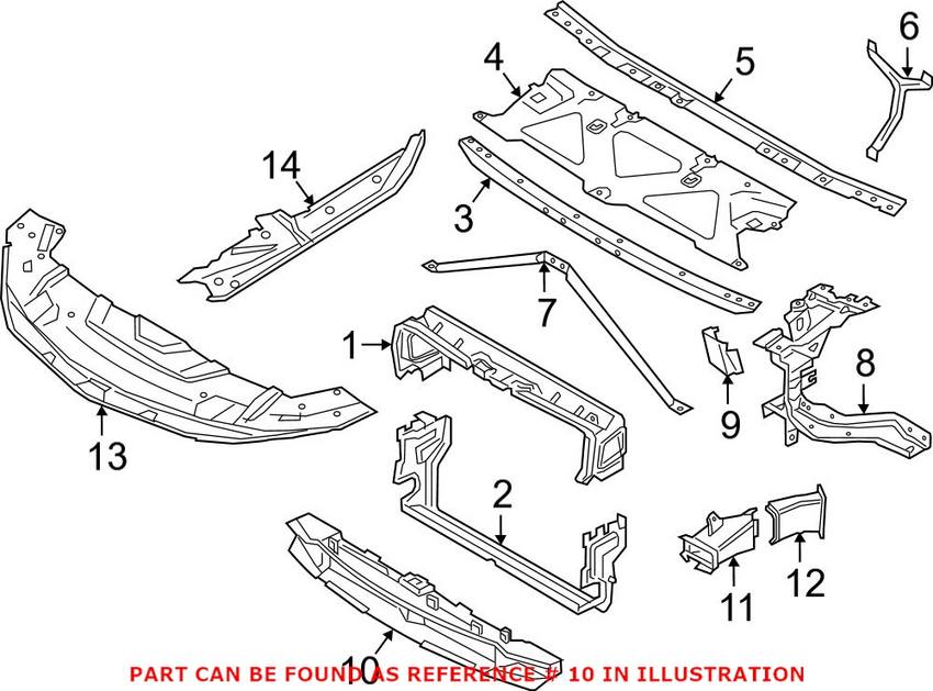 Radiator Support Air Duct