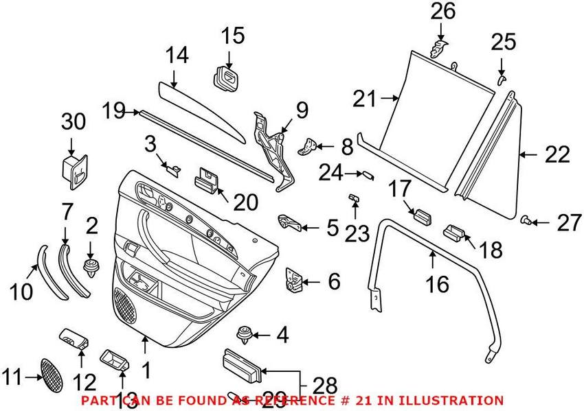 Sun Shade – Rear Passenger Side (Dark Gray)