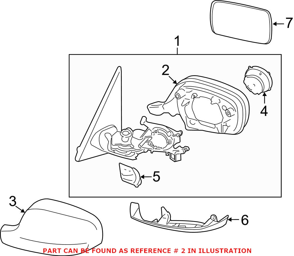 Side Mirror Frame – Driver Side