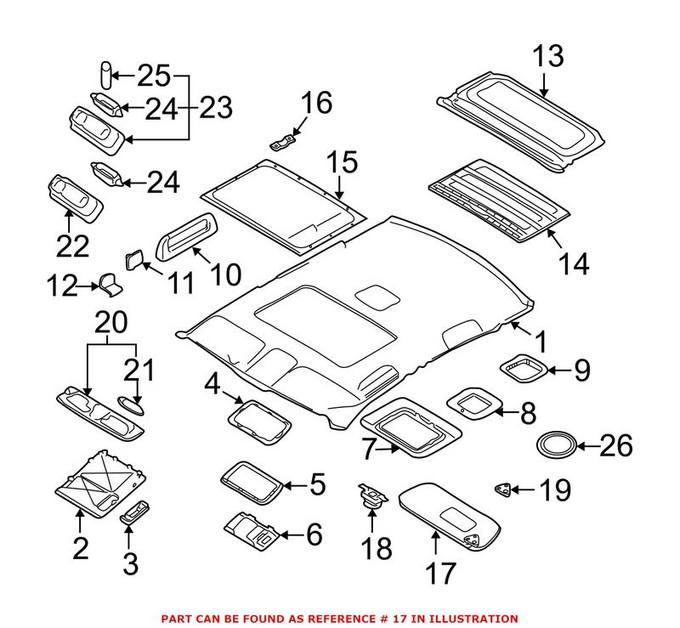 Sun Visor – Driver Side