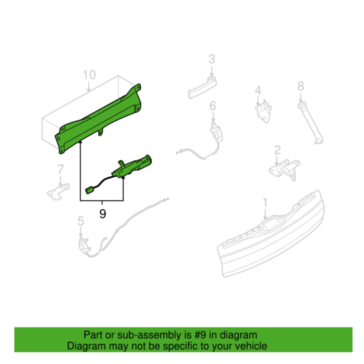 Trunk Lock Actuator Motor – Lower