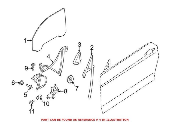 BMW Window Regulator 51337292119