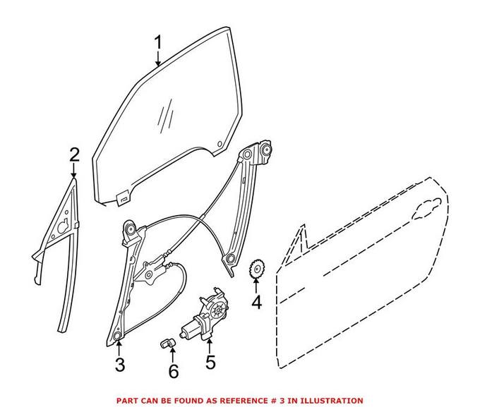 BMW Window Regulator 51337352748