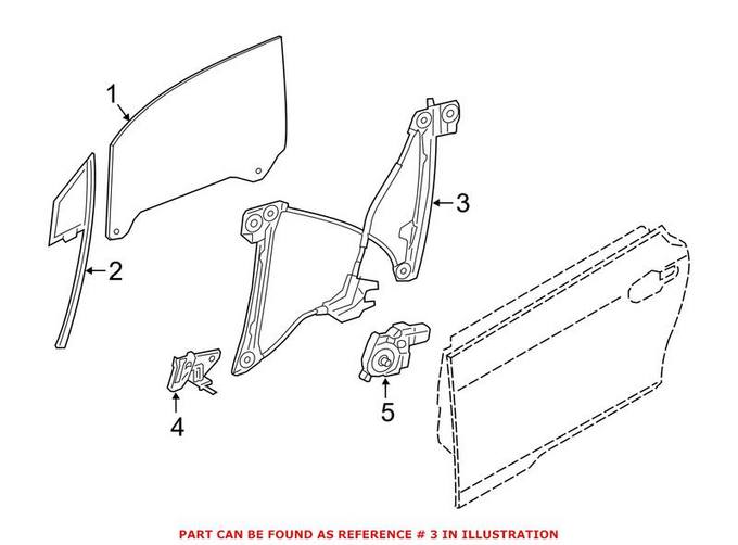 BMW Window Regulator 51337352876