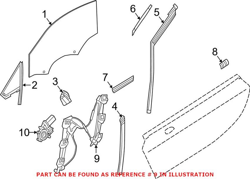 BMW Window Regulator 51337487912 – Genuine BMW