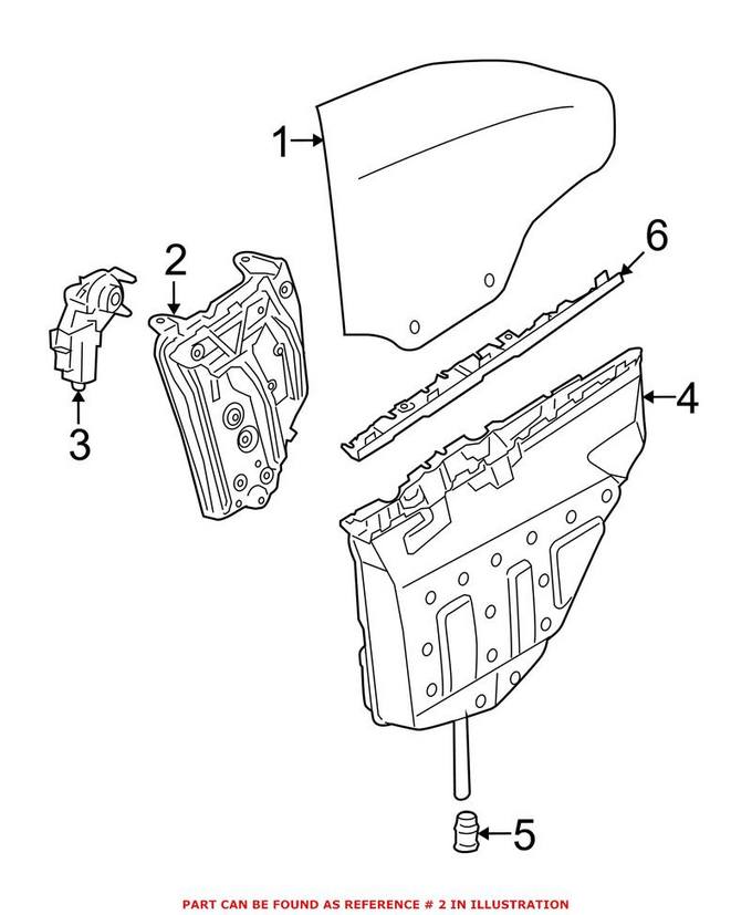 BMW Window Regulator – Rear Driver Side 51377198049