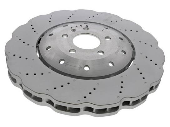 Audi Disc Brake Rotor – Front (390mm) (Cross-Drilled) 4G0615301AH