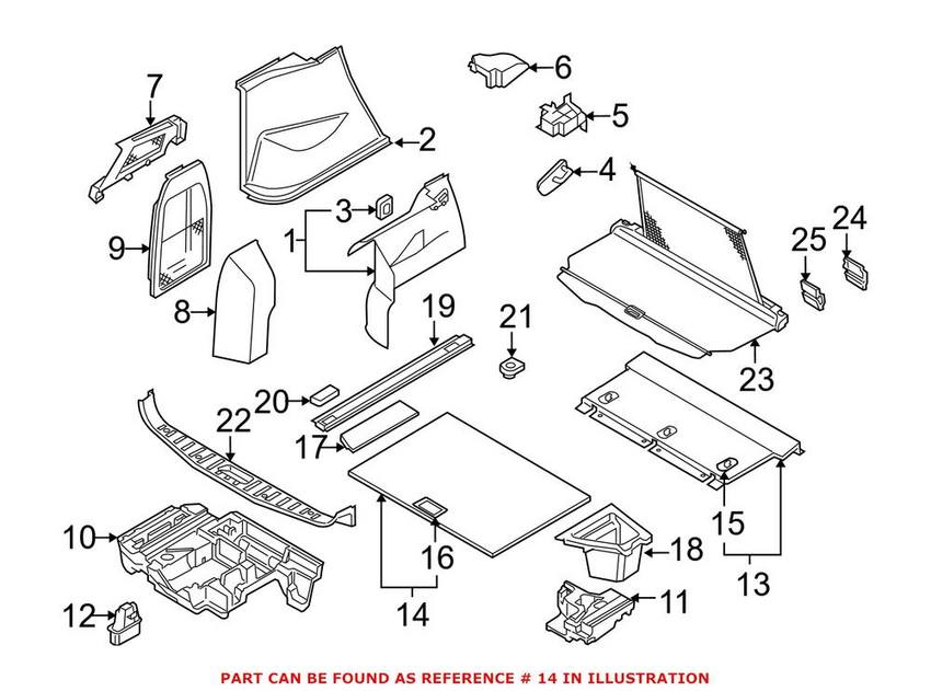 Trunk Floor Cover (Gray)