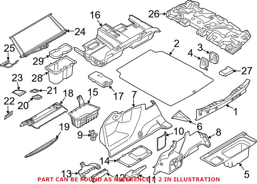 Trunk Floor Access Cover – Rear