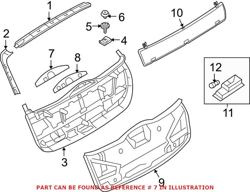 Windshield Wiper Motor Cover – Rear