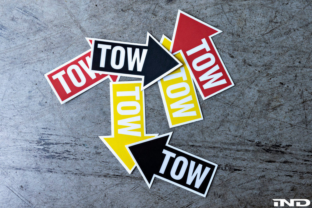 IND Directional Tow Hook Location Decal Set