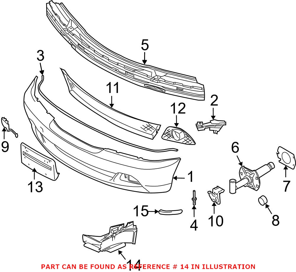 BMW Air Duct – Front Passenger Side 51717069518