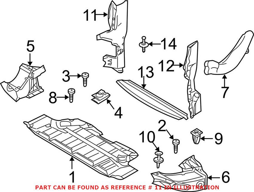 Air Duct – Front Passenger Side