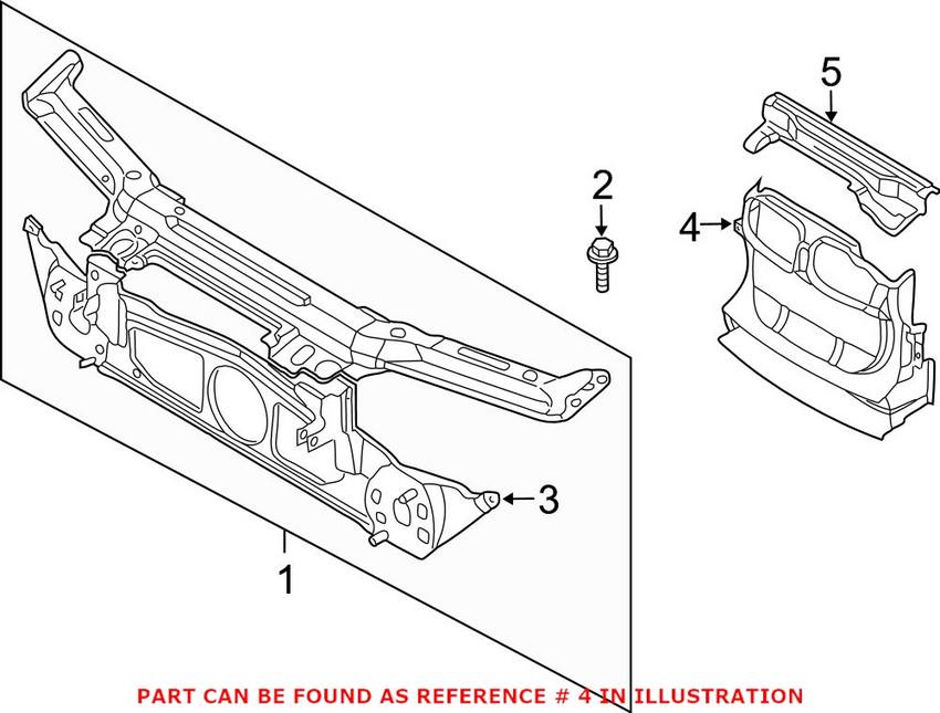 Radiator Support Air Duct