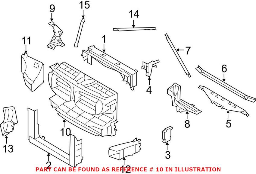 BMW Air Duct – Front 51747183854