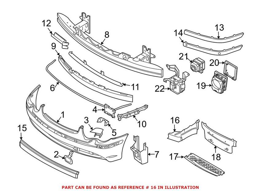 BMW Air Duct – Passenger Side 51757153784