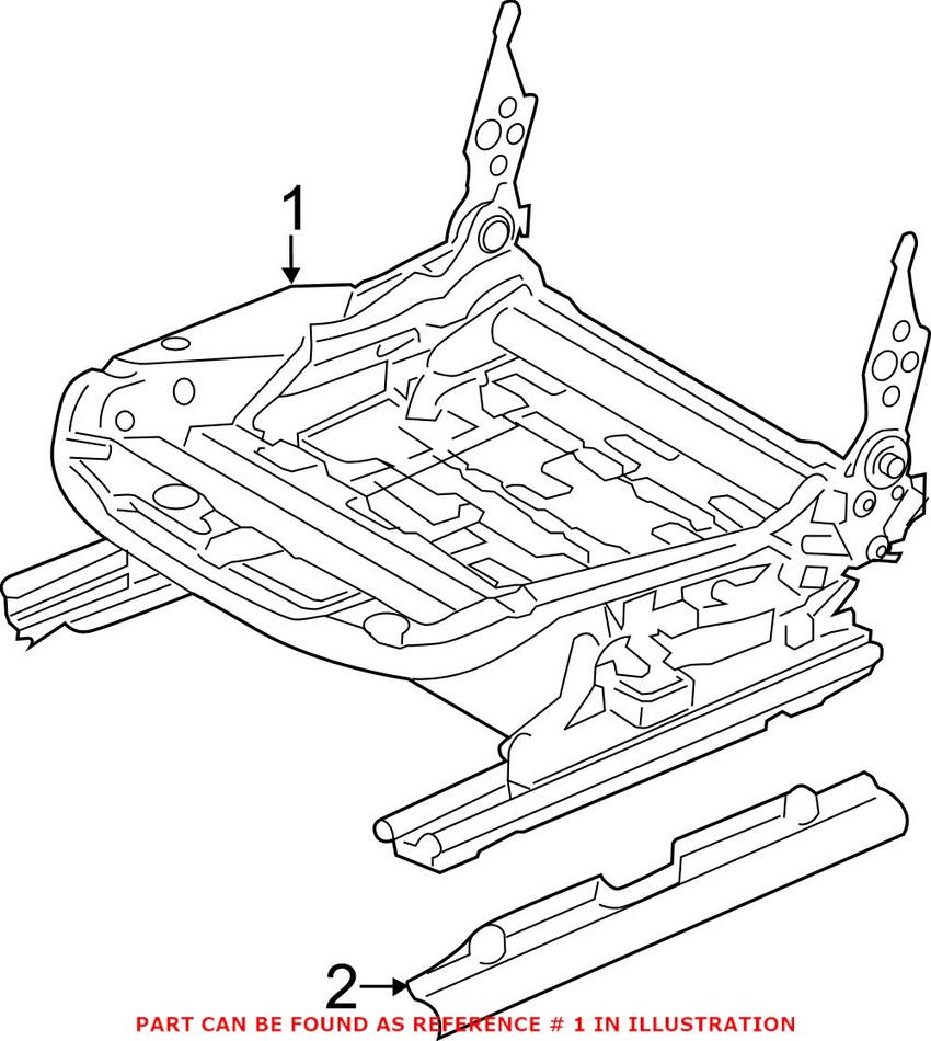 Seat Adjuster – Driver Side (Without Memory Package) (Without Sport Seat)