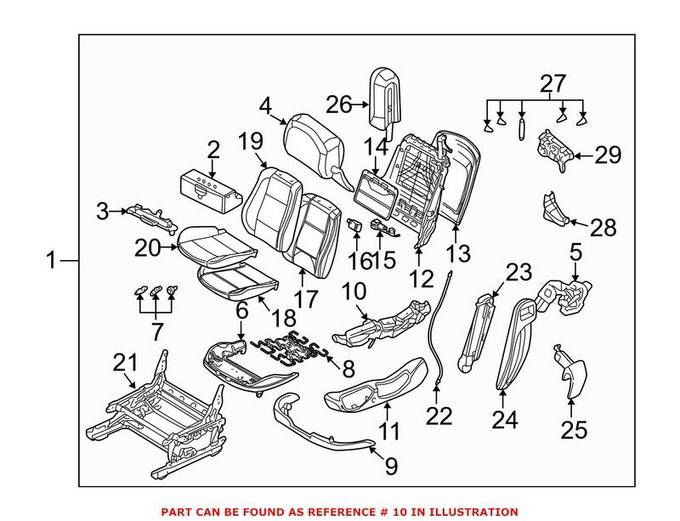 Power Seat Switch = Front Driver Side