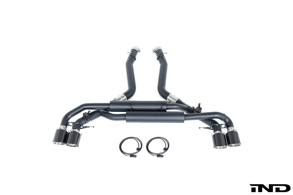 Eisenmann F95 X5M / F96 X6M Black Series Performance Exhaust + Carbon Tip Set - Valved