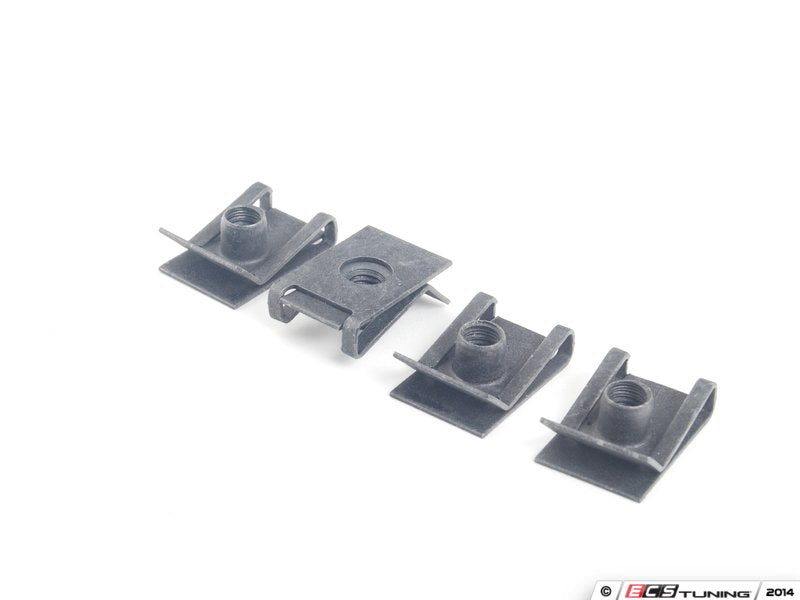 Front bumper securing hardware set