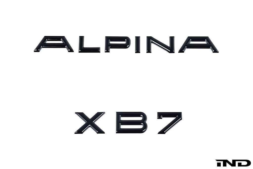 IND G07 Alpina XB7 Painted Trunk Emblem