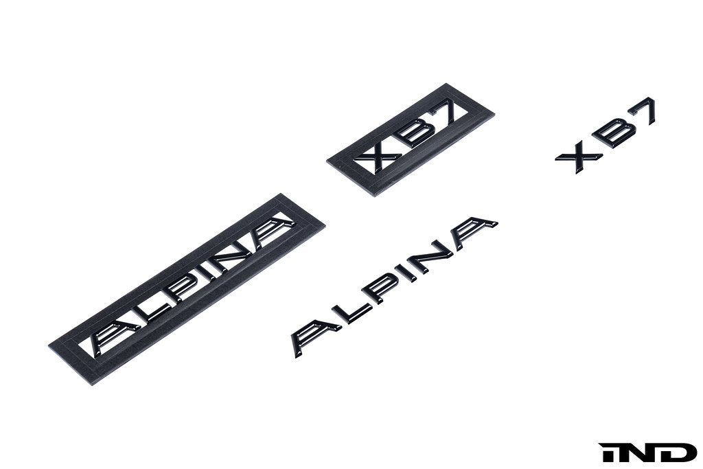 IND G07 Alpina XB7 Painted Trunk Emblem