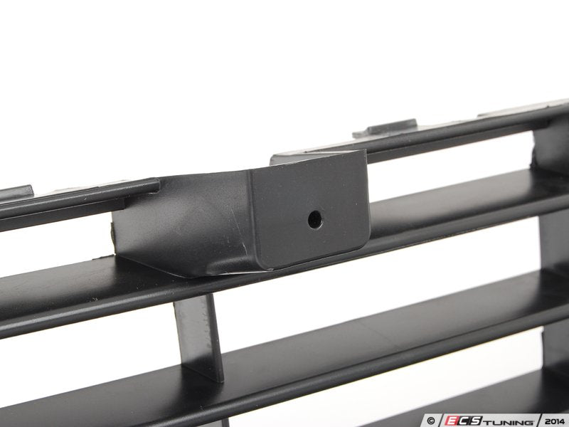 Lower Center Bumper Grille - Satin Black / Bright Chrome