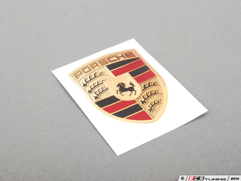 Porsche Crest Hood Badge Decal