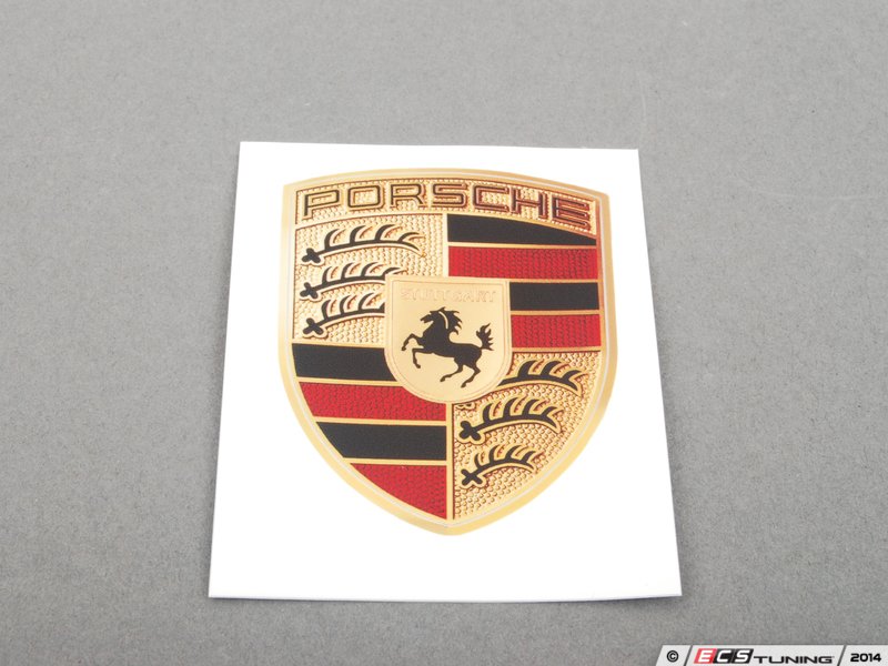 Porsche Crest Hood Badge Decal