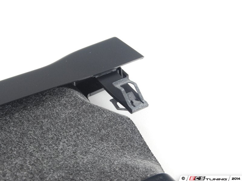 dashboard gap cover - titanium black