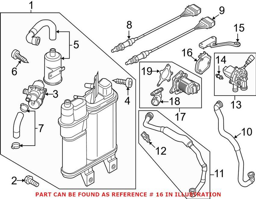 VW Secondary Air Injection Pump Bracket 5C0906618 – Genuine VW/Audi