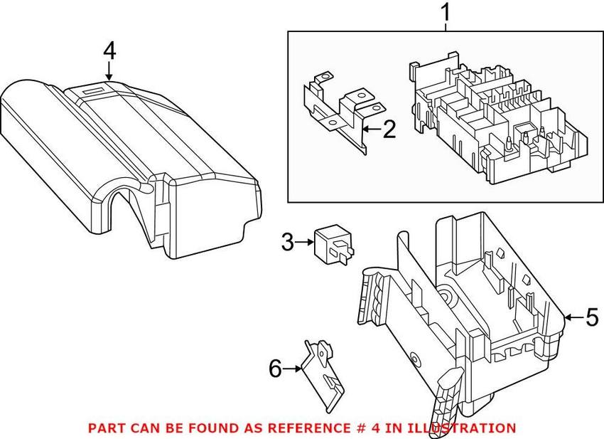 VW Fuse Box Cover 5C0937132C – Genuine VW/Audi