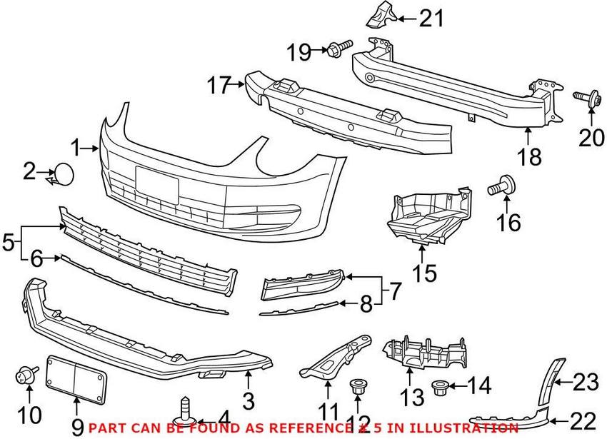 VW Grille – Front Center 5C5853671QZLL