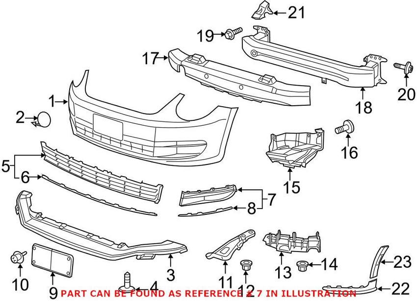 VW Grille – Front Driver Side 5C5854661C9B9