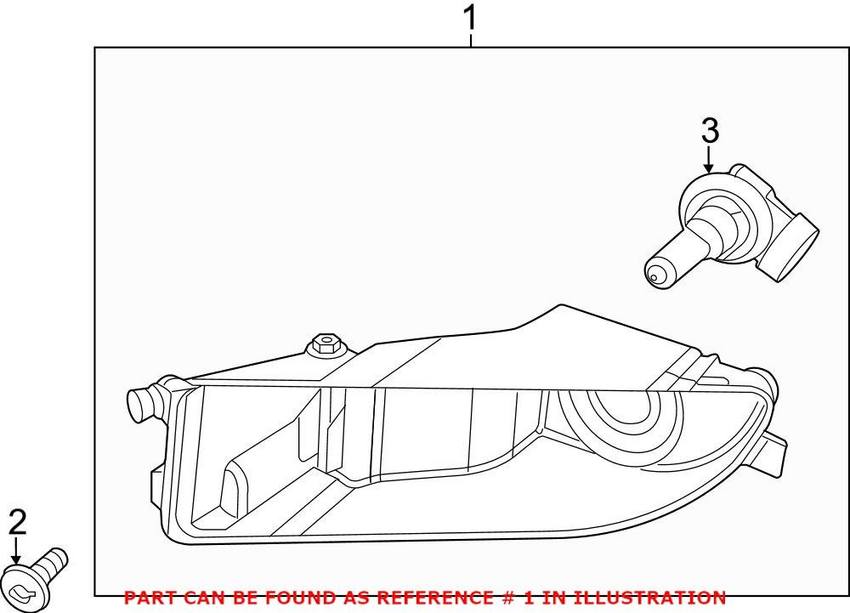 VW Fog Light – Front Passenger Side 5C5941700C